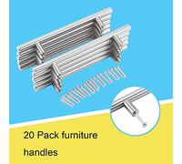 Sonew Poignée de Barre T en Acier Inoxydable Ensemble de Bouton de Traction pour Armoires et Tiroirs de Cuisine - 20 PCS 200 Mm Pullages avec Conception Moderne - Installation Facile