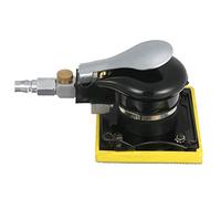 Sonew Ponceuse Pneumatique Haute Performance, Ponceuse à Paume Compacte avec Poignée en Caoutchouc Confortable, pour Bois, Métal et Plastique (100x110mm)