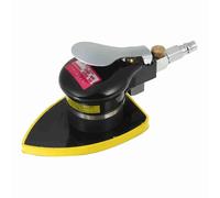 Sonew Ponceuse Pneumatique Haute Performance, Ponceuse à Paume Compacte avec Poignée en Caoutchouc Confortable, pour Bois, Métal et Plastique (90x130mm)