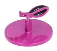 Sonew Porte-Bouteille de Vernis à Ongles Anti-déversement, Outil D'art D'ongle de Pince de Bouteille de Vernis à Ongles à Angle Réglable Mains Libres pour Salon à Domicile (PURPLE)