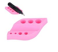 Sonew Porte-machine en Silicone, Porte-stylo de Support D'encre, Porte-outil Multifonctionnel, Fournitures de Maquillage Permanentes (PINK)