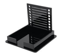 Sonew Porte-Notes avec Pochoir intégré pour Notes de 3 X 3 Pouces - Bloc- en ABS pour Listes de Tâches, Planification des Tâches et Organisation du Bureau - Distributeur Compact de Bloc- de Bureau
