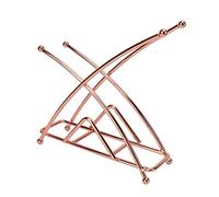 Sonew Porte-serviettes en Fer épais en Forme de X, élégant, or Rose, pour Cuisine, Table à Manger, Mouchoirs Contemporains (Or Rose)