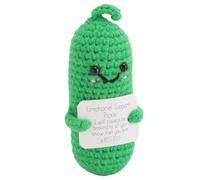 Sonew Poupée au Crochet de Concombre - Cadeau Inspirant de Soutien émotionnel avec du Fil de Laine Doux pour Le Bureau et la Décoration Intérieure