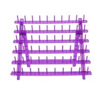 Sonew Présentoir à Tresses Pliable pour 60 Bobines, Station de Tressage Professionnelle et Portable avec 60 Bobines Individuelles, pour Salons de Coiffure et Présentoirs de bijoux. Usage (violet)
