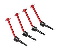 Sonew Prime 4PCS RC CVD Drive Arbre Ensemble avec Alliage en Aluminium pour TT02B 1/10 RC Car - Pièces de Mise à Niveau Universelle Avant et Arrière, Rouge (Rouge)