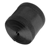 Sonew Protecteur de Couverture de Cordon de Tapis, Rouleau de 3.94 "x 39.37", Conception de Crochet de Couverture de Sol de Gestion de Câbles Réutilisable pour Fil de Théâtre (Black)