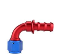 Sonew Raccord d'extrémité de Tuyau de Conduite de Carburant usiné CNC AN10, Droit, Options 45/90/180 Degrés, Aluminium (90°)