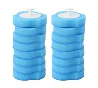 Sonew Recharges de Brosse de Toilette Jetables, Têtes de Rechange de Brosse de Toilette, Recharges de Brosse de Toilette Jetables Solubles dans L'eau, Têtes de Recharge de Brosse de
