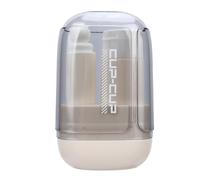 Sonew Récipient de Voyage pour Brosse à Dents et Dentifrice, Ensemble de Toilette Portable avec Gobelet pour Rince-Bouche, Distributeur Réutilisable de Brosse à Dents Pliable, pour Un