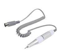 Sonew Remplacement de la Pièce à Main de la Perceuse à Ongles électrique, Poignée de Perceuse à Ongles Blanche en Aluminium pour Machine à Polir les, avec Prise à 5 Broches, (WHITE)