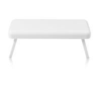 Sonew Repose-bras pour Ongles avec Espace Creux pour Tenir la Lampe à Polymériser, Support de Main de Manucure Ergonomique pour Table de Salon (WHITE)