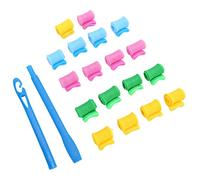 Sonew Rouleaux à Cheveux Professionnels Bricolage Boucles en Spirale Chaleur Ensemble D'outils de Coiffure avec Poignée à Crochet pour Femmes Filles Types en Plastique 12 Pièces
