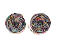 Sonew Ruban de Guidon Antidérapant du Vélo de Route - Matériau EVA Absorbant Les Amortisseurs, Ruban de Barre à Vélo Résistant à l'usure, Sport Pattern de Manche Enveloppe avec Bouchons de Guidon