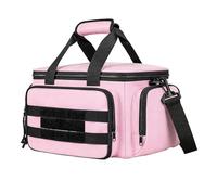Sonew Sac à Outils, Organisateur D'outils en Nylon 18x18x33 Cm avec Grande capacité et Fond épais, pour électricien Mécanicien Plombier Entretien du Bureau à Domicile (PINK)