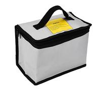 Sonew Sac de Chargeur de Batterie Lipo, Ignifuge Antidéflagrant, Double Fermeture éclair Grand Espace, Sac de Protection de Batterie Lipo pour le Stockage et la Charge de la Batterie (22x12x15CM)