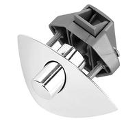 Sonew Serrure à Bouton-poussoir Polyvalente pour Portes d'armoires de Camping-car, Taille en Bois de 12 à 25 Mm, Alliage de Zinc et Plastique Finition Dorée (Chromé 0100260)