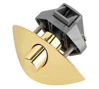 Sonew Serrure à Bouton-poussoir Polyvalente pour Portes d'armoires de Camping-car, Taille en Bois de 12 à 25 Mm, Alliage de Zinc et Plastique Finition Dorée (Or 0100259)