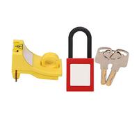 Sonew Serrure de Disjoncteur Miniature Fixe, Cadenas en Nylon de 38 Mm, Kit de Verrouillage d'éTiquette de Verrouillage D'isolation D'alimentation éLectrique