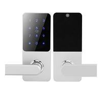 Sonew Serrure de porte électronique intelligente, application Bluetooth Verrouillage par mot de passe à distance Application d' digitales Carte de commande vocale à distance