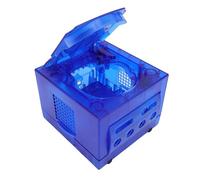 Sonew Shell de Remplacement de la Console de Jeu Transparent pour GC DOL 001 & DOL 101 - Blue ABS Loing avec Découpes Précises pour une Installation Facile (Bleu transparent)