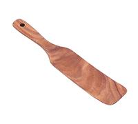 Sonew Spatule de Cuisson en Bois de Teck 13,8 X 2,4 Pouces - pour Steak, Pizza et Idées Cadeaux pour la Cuisine à Domicile (Pelle moyenne 29 * 5,5 cm)