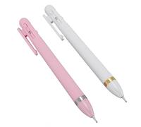 Sonew Stylo à Points pour Nail Art, Kit de Manucure à 4 Pointes à Bille avec Mécanisme Rotatif pour les Designs Nail Art, Matériau ABS 2 Pièces