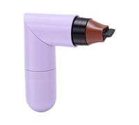 Sonew Stylo Tampon de Maquillage Pliable, Double Face avec Lignes Claires Anti-taches, Marron pour Retouches en Voyage