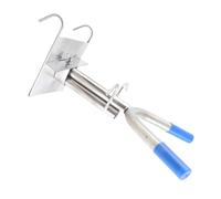 Sonew Support de Castration de Porcelets en Acier Inoxydable avec Double Crochet, Outil Mural pour Bétail pour Une Fixation Facile et Stable