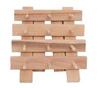 Sonew Support de Fil à Coudre en Bois à 12 Bobines, Support Suspendu de Canette Pliable pour le Bricolage et la Broderie Domestiques