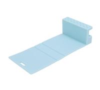 Sonew Support de Foret à Ongles en Silicone, étui de Rangement Polyvalent Pliable avec Base D'affichage pour le Stockage des Embouts de Technologie des Ongles et les Outils de Salon (BLUE)