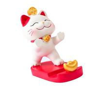 Sonew Support de Téléphone de Bureau Fortune Cat, Support Décoratif pour la Maison et Le Bureau, Léger et Pratique (Type 1)