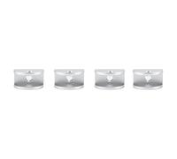 Sonew Support D'étagère en Verre de 4 PCS, Space Aluminium Glass Blamp Fixer Fixing Clip Arc Bracket pour la Maison (Trompette en semi-cercle [5 mm-8 mm])
