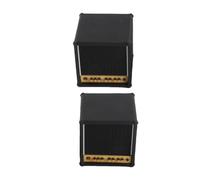 Sonew Support pour Plectres de Guitare, Décoration de Bureau en Forme de Haut-Parleur, Boîte de Rangement pour Plectres de Guitare avec Ruban Adhésif Double Face, 2 Pièces