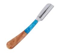 Sonew Support pour Tondeuse à Barbe Manuelle, Manche en Alliage de Zinc et Bois, Poignée Ergonomique pour une Utilisation Professionnelle en Salon, avec Mécanisme de Remplacement