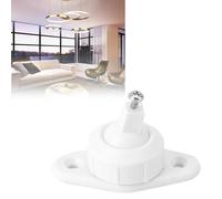 Sonew Support Universel de Support de Jambe Courte D'alarme de Sécurité pour Détecteur de Mouvement Infrarouge PIR Mural Blanc Angle Règlable Compatible avec Détecteurs Filaire/Sans Fil