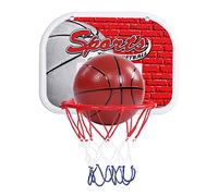 Sonew Système de Basket-Ball d'intérieur pour Enfants - Panneau Mural et Ensemble de Jouets avec Accessoires (Trompette 1 Boule)