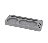 Sonew Tapis de Bourrage de café, Tampon et Station de Bourrage en Silicone pour Comptoir, Résistant à la Chaleur pour Porte-filtre, Doseur, Distributeur, Brosse, écran de Rondelle (GRAY)
