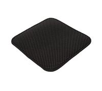 Sonew Tapis de Litière pour Chat avec Fond Antidérapant - Tapis de Piégeage EVA Double Couche pour Chatons, 30 X 30 Cm, Gris (Black)