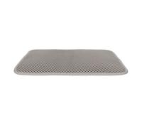 Sonew Tapis de Litière pour Chat avec Fond Antidérapant - Tapis de Piégeage EVA Double Couche pour Chatons, 30 X 30 Cm, Gris (Gray)