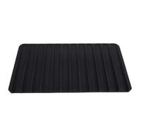Sonew Tapis de Séchage de Vaisselle en Silicone Auto-drainant et Coussin de Drainage de Dessous de Plat pour Comptoir de Cuisine, Coussin d'évier Antidérapant Multifonctionnel pour Vaisselle, (BLACK)