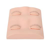 Sonew Tête de Mannequin de Pratique d'extension de Faux Cils avec Paupières Amovibles pour la Formation au Maquillage (PINK)