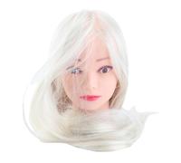 Sonew Tête de Mannequin pour Pratique de Coiffure, Ensemble de Perruques Factices pour Tressage, Coiffeur, Cosmétologie, Support à Pince