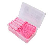 Sonew Tiges de Permanente de Cheveux, 20 Pièces Bigoudis Dommages avec Conception de Verrouillage en Peluche, pour Femmes Cheveux Longs et Courts Outils de Coiffure Bricolage Rose (PINK)