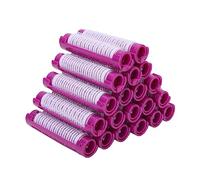 Sonew Tiges de Permanente de Cheveux, 20 Pièces Bigoudis Dommages avec Conception de Verrouillage en Peluche, pour Femmes Cheveux Longs et Courts Outils de Coiffure Bricolage Rose (violet)