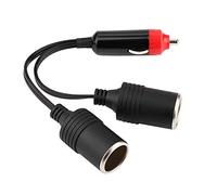 Sonew 【titre】 Répartiteur de Chargeur de Voiture, Adaptateur D'alimentation de Prise Allume-cigare à 2 Voies pour Voiture RV Camion SUV