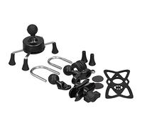 Sonew 【Titre Support de Téléphone Portable Universel avec Conception en Forme de X pour Accessoires de Moto (B (Noir))