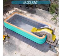 Sonew Toboggan gonflable Glissière d'eau gonflable compacte, mur d'escalade, parc aquatique en plein air, amusant piscine outils