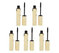 Sonew Tube de Mascara Vide de Mode D'or de 5 Pièces, Bouteille Vide de Crème de Cils de DIY avec la Brosse de Mascara (10g)