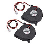 Sonew Ventilateur de Refroidissement 5015, Ventilateur sans Balais 50x50x15mm 12V 24V avec Connecteur à 2 Broches pour Pièces D'imprimante 3D (12V 2PCS)